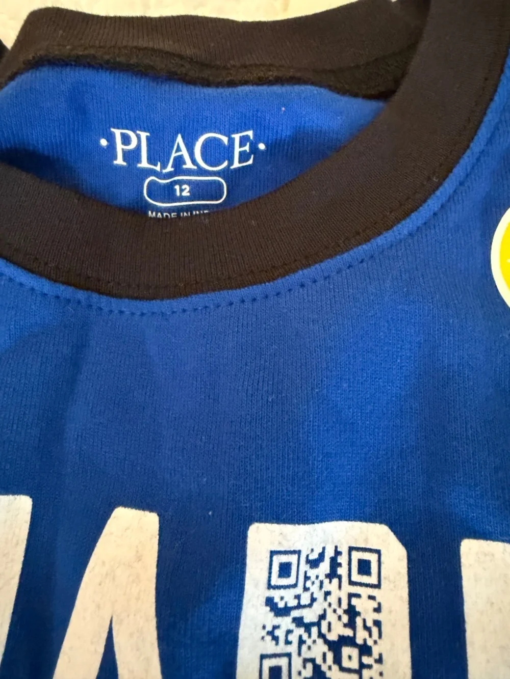 The Children’s Place Boys Shark T-shirt & Shorts Size 12 Glow in the dark! New
